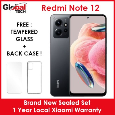 小米红米Note 12 4G 128GB Rom+6GB Ram/全球版/1年小米本地保修（免费：钢化玻璃+后盖）